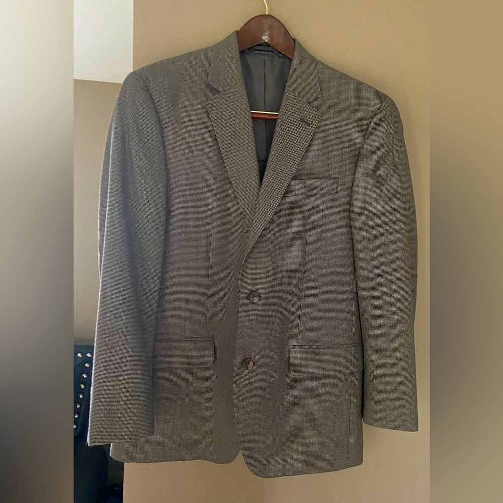 Andrew Fezza Mens 40R  Black Single Breasted Blazer from Macys Men’s Store